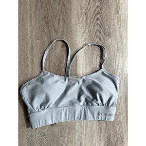Columbia Sports Bra, Light Gray, Women's Small, Thin Strap